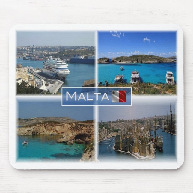 MT Malta - Valletta's maritime industrial zone - Mouse Pad (Front)