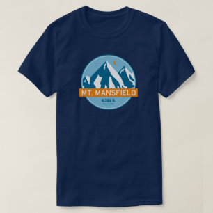 Mt. Mansfield Vermont Stars Moon T-Shirt