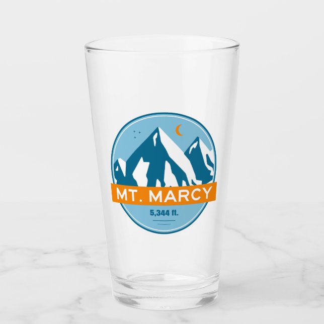 Mt. Marcy New York Stars Moon Glass (Front)