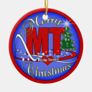 MT MASSAGE THERAPIST MERRY CHRISTMAS ORNAMENT