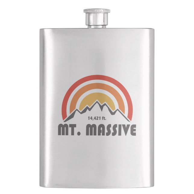 Mt. Massive Hip Flask (Front)