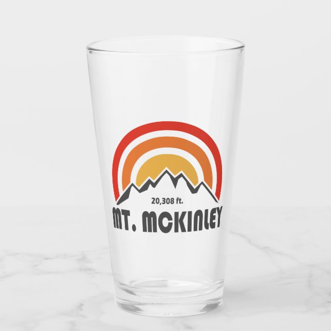 Mt. McKinley Alaska Glass (Front)