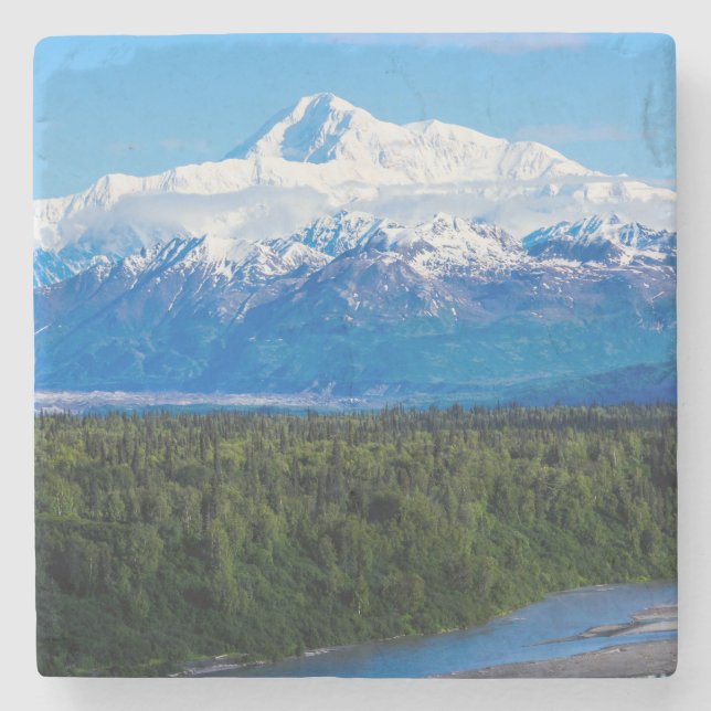 Mt. McKinley Alaska Stone Coaster (Front)