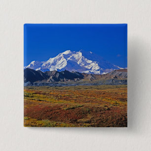 Mt . McKinley Denali National Park , Alaska. 15 Cm Square Badge
