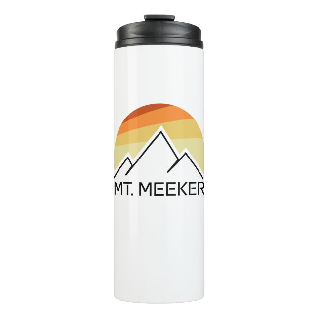 Mt. Meeker Colorado Retro Thermal Tumbler (Front)