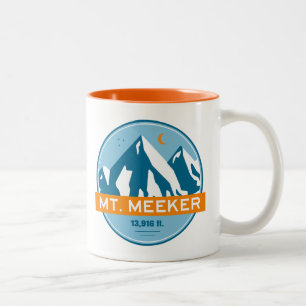 Mt. Meeker Colorado Stars Moon Two-Tone Coffee Mug