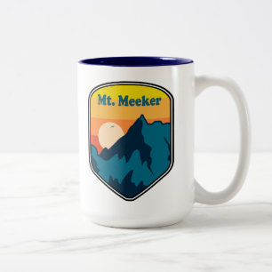 Mt. Meeker Colorado Sunrise Two-Tone Coffee Mug