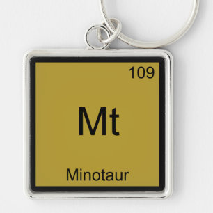 Mt - Minotaur Funny Chemistry Element Symbol Tee Key Ring