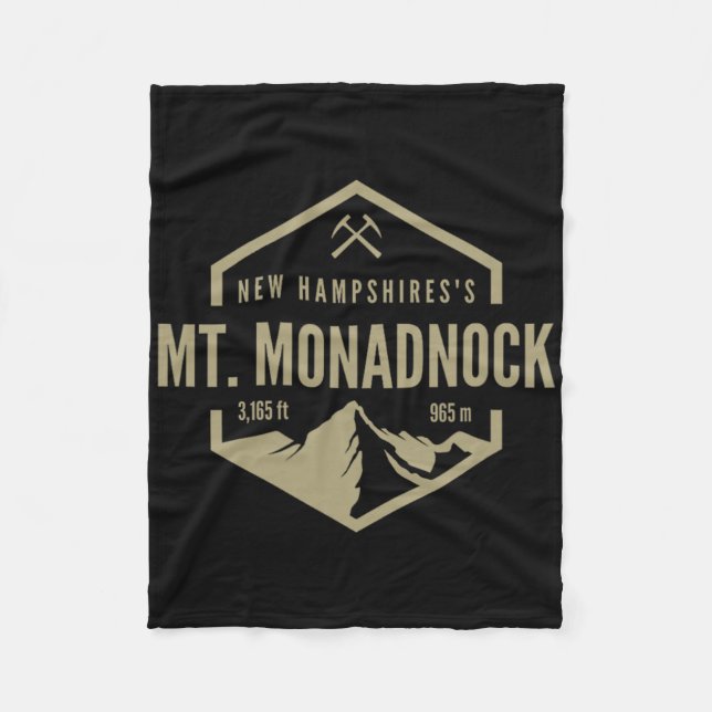 Mt. Monadnock Mountain Travel  Fleece Blanket (Front)