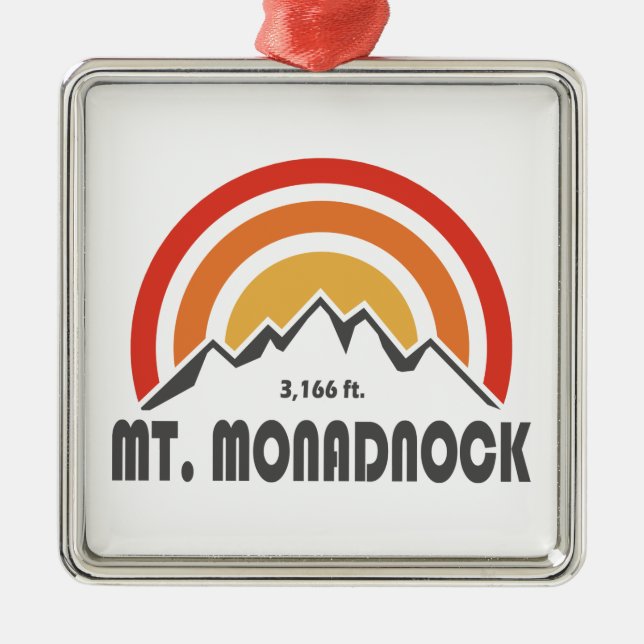 Mt. Monadnock New Hampshire Metal Ornament (Front)