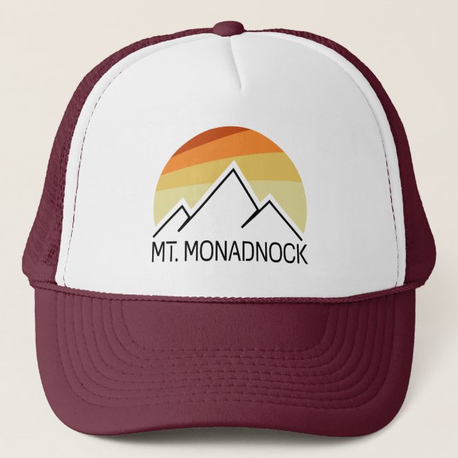 Mt. Monadnock New Hampshire Retro Trucker Hat (Front)
