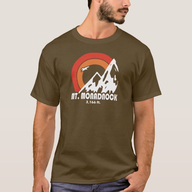 Mt. Monadnock New Hampshire Sun Eagle T-Shirt (Front)