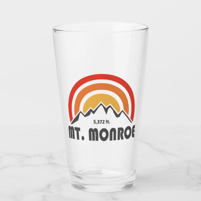 Mt. Monroe New Hampshire Glass (Front)