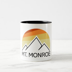 Mt. Monroe New Hampshire Retro Two-Tone Coffee Mug