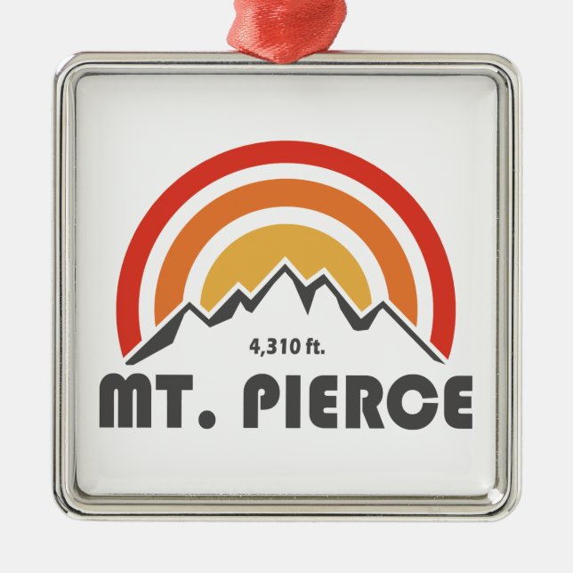 Mt. Pierce New Hampshire Metal Ornament (Front)