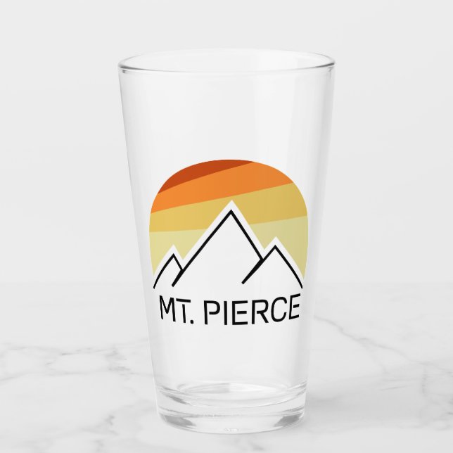 Mt. Pierce New Hampshire Retro Glass (Front)