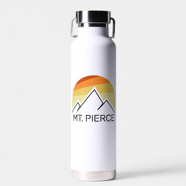Mt. Pierce New Hampshire Retro Water Bottle (Front)