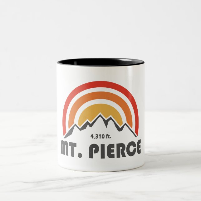 Mt. Pierce New Hampshire Two-Tone Coffee Mug (Center)