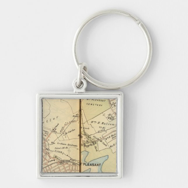 Mt. Pleasant, New York 2 Key Ring (Front)
