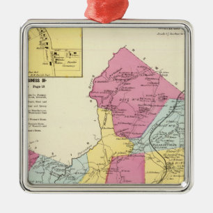 Mt Pleasant, Town Metal Ornament