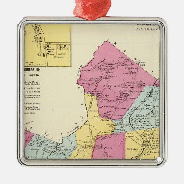 Mt Pleasant, Town Metal Ornament (Front)