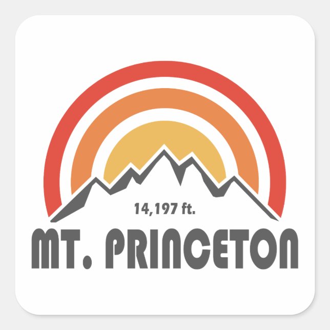 Mt. Princeton Square Sticker (Front)