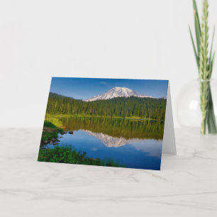 Mt. Rainier and Reflection Lake Card
