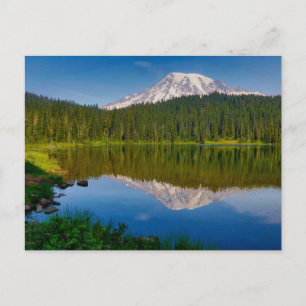 Mt. Rainier and Reflection Lake Postcard