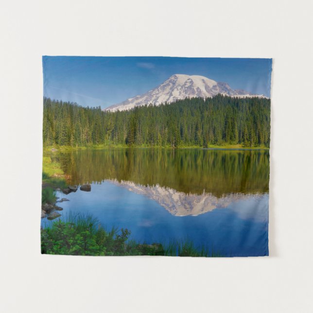 Mt. Rainier and Reflection Lake Tapestry (Front (Horizontal))