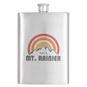 Mt. Rainier Hip Flask