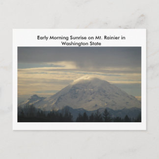 Mt. Rainier in Washington State Postcard