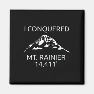 Mt. Rainier Mount Rainier Hiking Climbed Souvenir Magnet