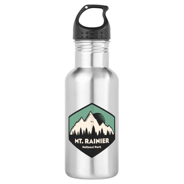 Mt. Rainier National Park 532 Ml Water Bottle (Front)