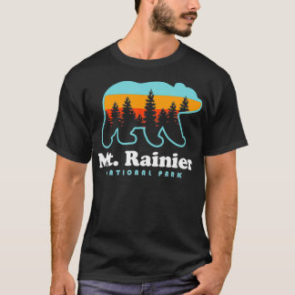 Mt Rainier National Park Hikes Washington Bear T-Shirt