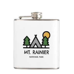 Mt. Rainier National Park Hip Flask