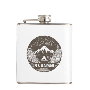 Mt. Rainier National Park Hip Flask
