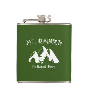 Mt. Rainier National Park Hip Flask