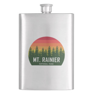 Mt. Rainier National Park Hip Flask
