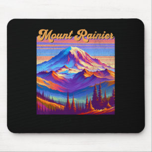 Mt. Rainier National Park Mountain Art Souvenir Mouse Pad