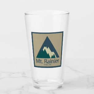 Mt. Rainier National Park Rustic Glass