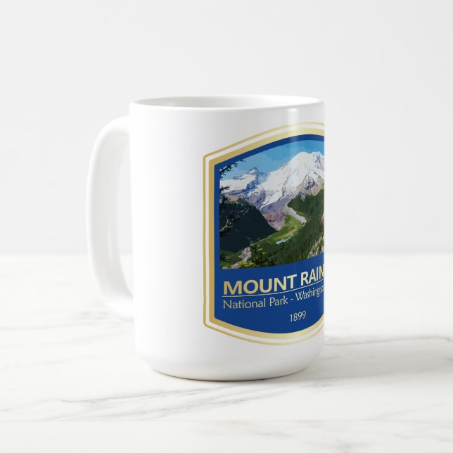 Mt Rainier NP (PF1) Coffee Mug (Front Left)