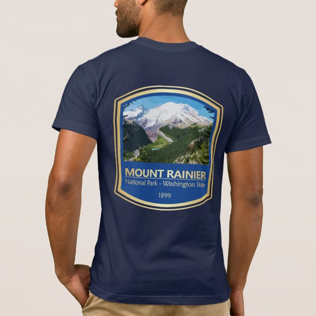 Mt Rainier NP (PF1) T-Shirt (Back)