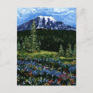 Mt Rainier Postcard
