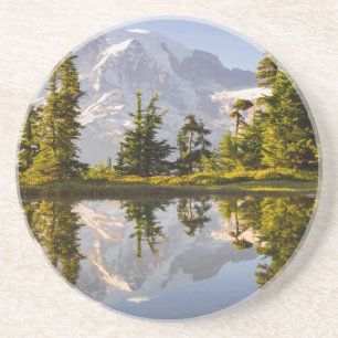 Mt. Rainier reflected in a tarn near Plummer Peak Coaster