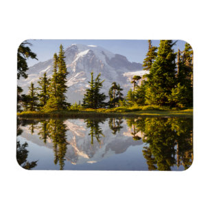 Mt. Rainier reflected in a tarn near Plummer Peak Magnet