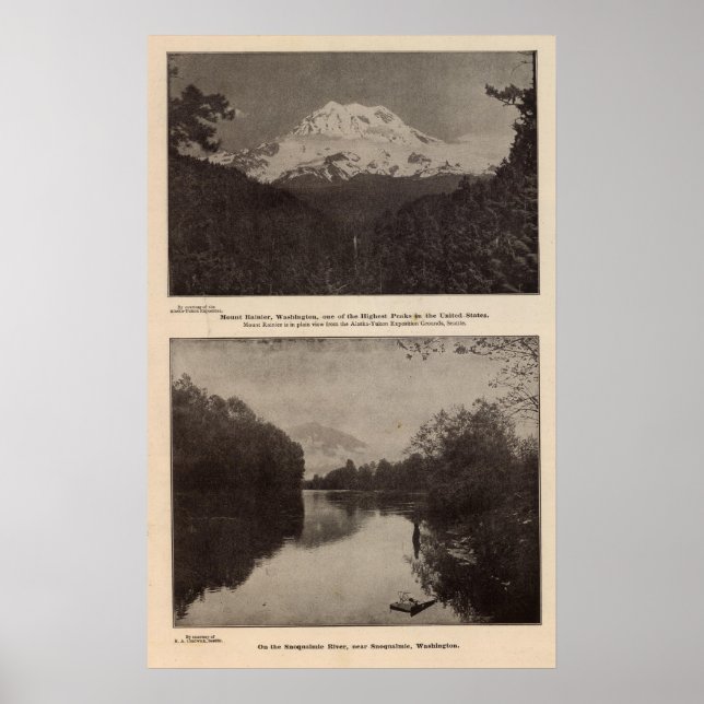 Mt Rainier Snoqualmie R Poster (Front)