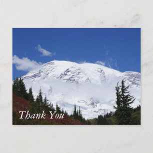 Mt Rainier Thank You Postcard