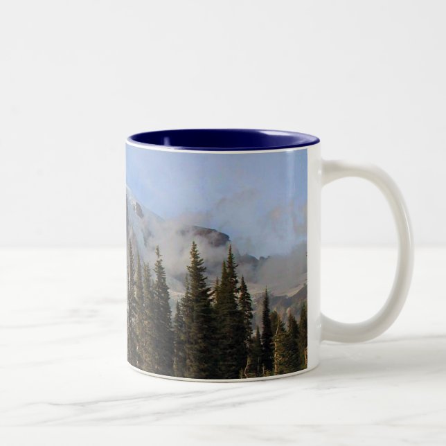 Mt Rainier Two-Tone Coffee Mug (Right)