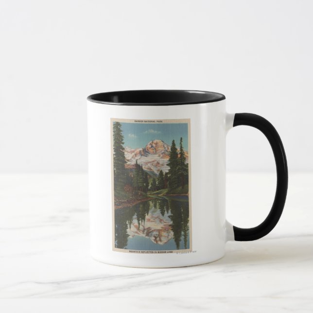 Mt. Rainier, WA - Mirror Lake with Mt. Reflection Mug (Right)