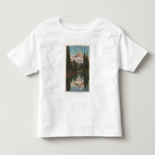 Mt. Rainier, WA - Mirror Lake with Mt. Reflection Toddler T-Shirt